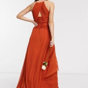New ASOS Rust-Colored Bridesmaid Dress